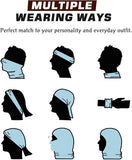 MoKo Neck Gaiter Face Mask Men Women, Bandana with Filter Pocket Balaclava with Ear Loops UV Sun Protection for Outdoor