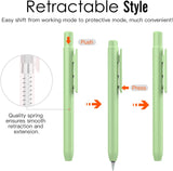 MoKo Holder Case Fit Apple Pencil 1st Gen, Retractable Tip Cap Fit New iPad 9th Generation 2021, iPad 8th Gen 2020/7th Gen 2019, iPad 6th 9.7 2018, iPad Mini 5th Gen Pencil Case Pencil, Green