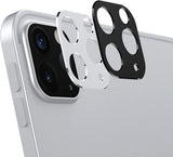 MoKo 2-Pack Camera Lens Protector Fit iPad Pro 12.9 2021/2020 & iPad Pro 11 2021/2020, Metal Frame Aluminum Alloy Sticker, Scratch-Resistant Plate Panel Back Rear Camera Protective Shield - Black