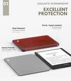 MoKo Case for 6.8" Kindle Paperwhite (11th Generation-2021) and Kindle Paperwhite Signature Edition, Light Shell Cover with Auto Wake/Sleep for Kindle Paperwhite 2021 E-Reader, Vintage Style