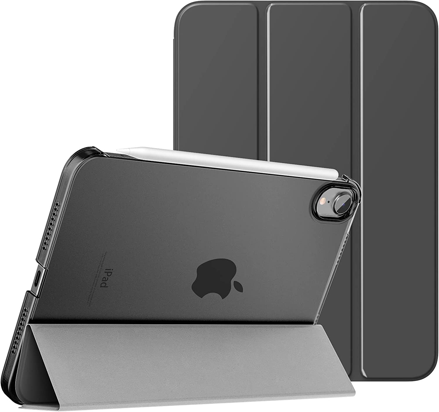 ホワイト iPad miniブラックカバー付き MoKo Case Fit New iPad Mini 6 2021 (6th Generation, 8.3-inch