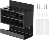 MoKo Wall Mounted Holder for Dry Eraser Whiteboard Markers, Thickened Acrylic Pen Stand Office Classroom Accessories Organizer Storage Rack with 10 Marker Slots, Black