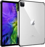 MoKo Case Fit iPad Pro 11" 2018/2020 [Support Apple Pencil 2 Charging] Flexible TPU Air-Pillow Edge Bumper Cushion Combines Clear Slim Lightweight Transparent Hard PC Back Cover - Blooming Flowers