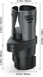 MoKo Car Cup Holder Expander Organizer, 360° Rotatable Water Bottle Coffee Cup Drink Holder Adjustable Stand Adapter 2 in 1 Cup Mount with Extensible Base for Universal Vehicle, Black