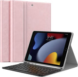 MoKo Keyboard Case for New iPad 9th Generation 2021/iPad 10.2 2020/2019 with Apple Pencil Holder, Wireless Keyboard Cover Case for Apple New iPad 9th Generation 2021/iPad 8th/7th Gen 10.2",Indigo