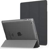 MoKo Case Fit iPad 2/3/4 - Ultra Lightweight Slim Smart Shell Stand Cover with Translucent Frosted Back Protector Fit iPad 2/The New iPad 3 (3rd Gen)/iPad 4, Space Gray (with Auto Wake/Sleep)