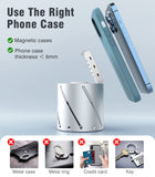 MoKo Foldable 2 in 1 Magnetic Wireless Charger Stand, Fast Charging Station Dock Compatible with Magsafe Charger iPhone 13 12 Pro Max Mini iwatch 7/6/5/4/3/2/SE Airpods 3/2/Pro