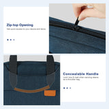 MoKo 9-11" Tablet Shoulder Sleeve Bag with Concealed Hand Strap for iPad Pro 11 2021-2018, iPad 10.2, iPad Air 4 10.9, iPad 9.7, Surface Go 3/2, Galaxy Tab A 10.1, Polyester Ipad Carrying Bag , Indigo