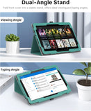 MoKo Case Fits All-New Kindle Fire HD 10 & 10 Plus Tablet (11th Generation, 2021 Release) 10.1" - Slim Folding Stand Cover with Auto Wake/Sleep, Green