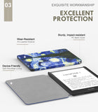 MoKo Case for 6.8" Kindle Paperwhite (11th Generation-2021) and Kindle Paperwhite Signature Edition, Light Shell Cover with Auto Wake/Sleep for Kindle Paperwhite 2021 E-Reader, Starry Night Blue