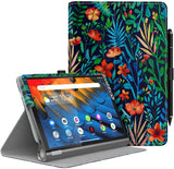 MoKo Case Fit Lenovo Yoga Smart Tab 10.1 (YT-X705F), Ultra Compact Protection Premium Slim Folding Stand Cover Case for Lenovo Yoga Smart Tab 10.1 (YT-X705F) Tablet - Jungle Night