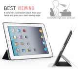 MoKo Case Fit iPad 2/3/4 - Ultra Lightweight Slim Smart Shell Stand Cover with Translucent Frosted Back Protector Fit iPad 2/The New iPad 3 (3rd Gen)/iPad 4, Space Gray (with Auto Wake/Sleep)