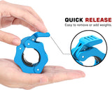 MoKo Clamps Collars, Quick Release Pair of Locking 1 inch or 2 inch Professional Weight Locks Collar Clips Great for Workout, Weightlifting, Fitness & Strength Training