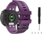 MoKo Band Compatible with Garmin Forerunner 45/Forerunner 45S/Swim 2, Soft Silicone Adjustable Replacement Strap, White