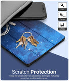 MoKo Case Compatible with Lenovo Tab M10 FHD Plus 2nd Gen 10.3 inch, Lightweight Slim PU Tablet Trifold Stand Shell Cover Case With Auto-Sleep Fits Lenovo Tab M10 Plus TB-X606F/TB-X606X, Blue Sky Star