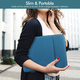 MoKo 9-11 Inch Tablet Sleeve Bag Carrying Case Fit iPad air 5 10.9" 2022, iPad Pro 11 2021-2018, iPad 9/8/7th Gen 10.2, iPad Air 4 10.9, iPad Air 3 10.5, Tab S8/S7/A7 Lite/Tab A 10.1, Peacock Blue