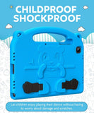 MoKo Case Compatible with Galaxy Tab A7 10.4" 2020, Heavy Duty EVA Foam Kids-Friendly Cover with Hand-Grip & Stand Fit Samsung Galaxy Tab A7 10.4 Inch 2020 Model (SM-T500/505/507), Blue