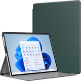 MoKo Case Comaptible with Microsoft Surface Pro 8 13-Inch 2021 Release Tablet, Premium Ultra Lightweight Shell Cover with Auto Wake/Sleep Fit Microsoft Surface Pro 8 13" 2021, Dark Green