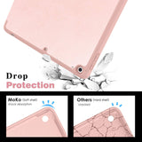 MoKo Case Fit 2018 iPad 9.7 6th Generation with Pencil Holder - Slim Lightweight Smart Shell Stand Cover Case with Auto Wake/Sleep Fit iPad 9.7" 2018 Released (A1893/A1954), Rose Gold