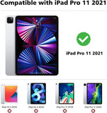 MoKo Case Fit iPad Pro 11 Inch 3rd Generation Case 2021 [Full-body][Drop-Proof] Protection Case with [Screen Protector][Apple Pencil Holder] Rugged Protective Tablet Cover for iPad Pro 11" 2021, Black