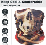 MoKo Neck Face Mask [4 Pack], Bandana Face Mask Scarf Balaclava Headbands, Windproof Bandana