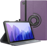 MoKo Case Compatible with Samsung Galaxy Tab A7 10.4 Inch Model (SM-T500/505/507), Full-Body Hard Back Cover 90 Degree Rotating Adjustable Stand Cover Case with Auto Wake/Sleep Function, Black