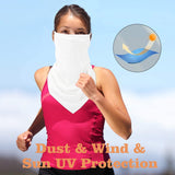 MoKo Scarf Mask Bandana with Ear Loops 3 Pack, Neck Gaiter Balaclava Dust UV Sun Protection Outdoors Face Mask for Women Men
