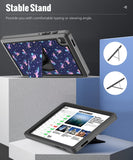 MoKo Case Fit Samsung Galaxy Tab A7 Lite 8.7-Inch 2021 (SM-T225/T220/T227), Shockproof Full Body Rugged Stand Back Cover Built-in Screen Protector Fit Galaxy Tab A7 Lite 8.7" 2021, Iridescence unicorn