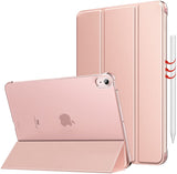 MoKo Case for iPad Air 5th Generation 2022/ iPad Air 4th Generation 2020 10.9 Inch, Trifold Stand Cover with Hard PC Back, Support Touch ID, iPad 2nd Pencil Charging, Auto Wake/Sleep,Sky Blue