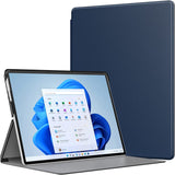 MoKo Case Comaptible with Microsoft Surface Pro 8 13-Inch 2021 Release Tablet, Premium Ultra Lightweight Shell Cover with Auto Wake/Sleep Fit Microsoft Surface Pro 8 13" 2021, Blue