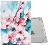 MoKo iPad 10.2 Case for iPad 9th Generation 2021/ iPad 8th Generation 2020/ iPad 7th Generation 2019, Slim Stand Hard Back Shell Smart Cover Case for iPad 10.2 inch, Auto Wake/Sleep, Spring Lilac