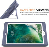 MoKo Case Fit 2018/2017 iPad 9.7 6th/5th Generation - [Heavy Duty] Shockproof Full Body Rugged Hybrid Cover with Built-in Screen Protector Compatible with Apple iPad 9.7 Inch 2018/2017, Purple