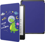 MoKo Case for 6.8" Kindle Paperwhite (11th Generation-2021) and Kindle Paperwhite Signature Edition, Light Shell Cover with Auto Wake/Sleep for Kindle Paperwhite 2021 E-Reader, Lucky Flowers