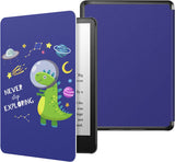 MoKo Case for 6.8" Kindle Paperwhite (11th Generation-2021) and Kindle Paperwhite Signature Edition, Light Shell Cover with Auto Wake/Sleep for Kindle Paperwhite 2021 E-Reader, Starry Night Blue