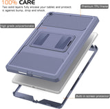 MoKo Case Fit 2018/2017 iPad 9.7 6th/5th Generation - [Heavy Duty] Shockproof Full Body Rugged Hybrid Cover with Built-in Screen Protector Compatible with Apple iPad 9.7 Inch 2018/2017, Purple