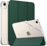 MoKo Case Fit New iPad Mini 6 2021 (6th Generation 8.3 inch), Soft TPU Translucent Frosted Back Cover Slim Smart Shell Stand Folio Case for iPad Mini, Auto Wake/Sleep, Fragrant Flowers