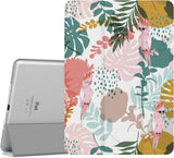 MoKo Case Fit iPad Pro 9.7 - Slim Lightweight Smart Shell Stand Cover with Translucent Frosted Back Protector Fit iPad Pro 9.7" 2016 Release Tablet, Peach Blossom (with Auto Wake/Sleep)