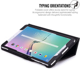 MoKo Samsung Galaxy Tab E 9.6 Case - Slim Folding Cover for Samsung Galaxy Tab E Wi-Fi / Tab E Nook 9.6-Inch Tablet Verizon 4G LTE Version, Black (NOT FIT Tab E 8.0 inch Tablet)