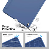 MoKo Case Fit New iPad Air (3rd Generation) 10.5" 2019/iPad Pro 10.5 2017, Slim Smart Shell Stand Folio Case with Soft TPU Back Cover, Auto Wake/Sleep - Navy Blue