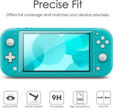 MoKo Tempered Glass Screen Protector Compatible with Nintendo Switch Lite, 3 Pack Transparent HD Clear Screen Protector Film, Anti-Scratch, Bubble Free, Ultra-Thin Protective Film for Switch Lite
