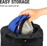 MoKo Chalk Bag, Drawstring Rock Climbing Chalk Bag Bouldering Chalk Bag Bucket with Adjustable Belt & Zippered Pockets and Carabiner for Rock Climbing Weight Lifting Gymnastics Crossfit