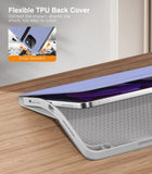 MoKo Case for iPad Pro 11 Inch 2021/2020/2018 and iPad Air 5th/4th Generation 10.9 Inch 2022/2020 with Pencil Holder, Hand Strap, PU Leather Cover, Multi-Angle Viewing, Lavender Purple