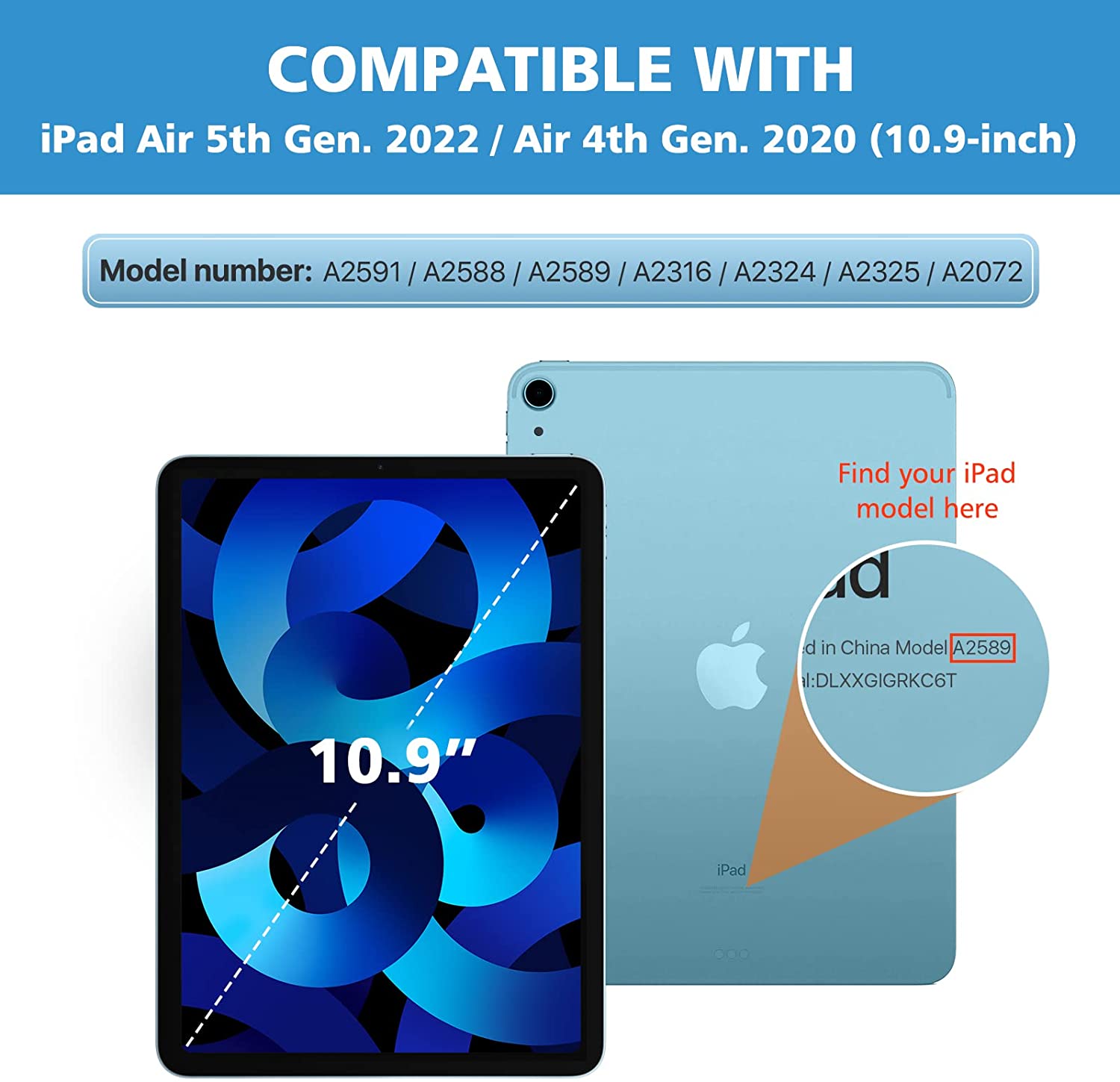 ESR Cover Compatibile con iPad Air 5 (2022)/iPad Air 4 (2020)/iPad PRO ESR Cover Compatibile con iPad Air 5 (2022)/iPad Air 4 (2020)/iPad PRO