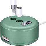 MoKo Aluminium Alloy Charging Stand Compatible with Apple Pencil Charger 1st Generation, iPad Pencil Charger Charging Station Stand, Apple Pen Charger Holder with LED Screen USB Port - Sky Blue