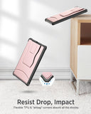MoKo Case Fit with 6.8" Kindle Paperwhite (11th Generation-2021) and Kindle Paperwhite Signature Edition, Lightweight & Slim Scratch-Resistant Protective Case with Stow-Away Magnetic Stand, Rose Gold