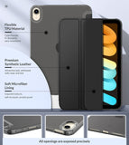 MoKo Case Fit New iPad Mini 6 2021 (6th Generation 8.3 inch), Soft TPU Translucent Frosted Back Cover Slim Smart Shell Stand Folio Case for iPad Mini, Auto Wake/Sleep, Black