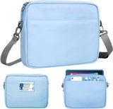 MoKo Sleeve Bag for 7"-8" Fire Tablets, Storage Carrying Case Tablet Cover Fits Fire HD 8/8 Plus, Fire HD 8 Kids Edition, Luna Controller, Fire 7 Kids Pro 2021, Fire HD 8 Kids Pro 2021, Blue