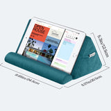 MoKo Tablet Pillow Stand, Pillow Lap Holder for iPad Tablet up to 11" for Xmas Gift, eReaders, Fit iPad 9 10.2", iPad Mini 6 8.3", iPad Pro 11/10.5/9.7, Air 4 Mini 5, Galaxy Tab S6/S7, Turquoise