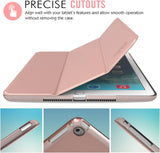 MoKo Case Fit iPad Air 2 - Slim Lightweight Smart Shell Stand Cover with Translucent Frosted Back Protector Fit iPad Air 2 9.7" Tablet, Rose Gold (with Auto Wake/Sleep, Not fit iPad Air)