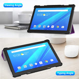 MoKo Case Fit Lenovo Tab P10 (TB-X705F), Ultra Thin Lightweight Trifold Slim Smart Shell Stand Cover Case with Auto Wake & Sleep for Lenovo Tab P10 (TB-X705F) 10.1 Inch 2019 Release Tablet - Purple